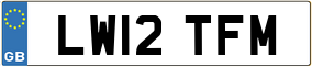 Truck License Plate